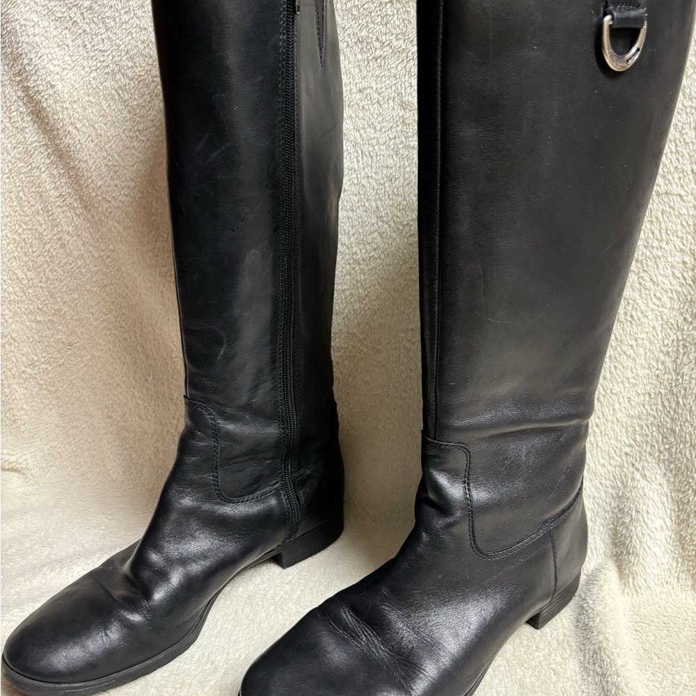 Lauren Ralph Lauren Black Riding Boots